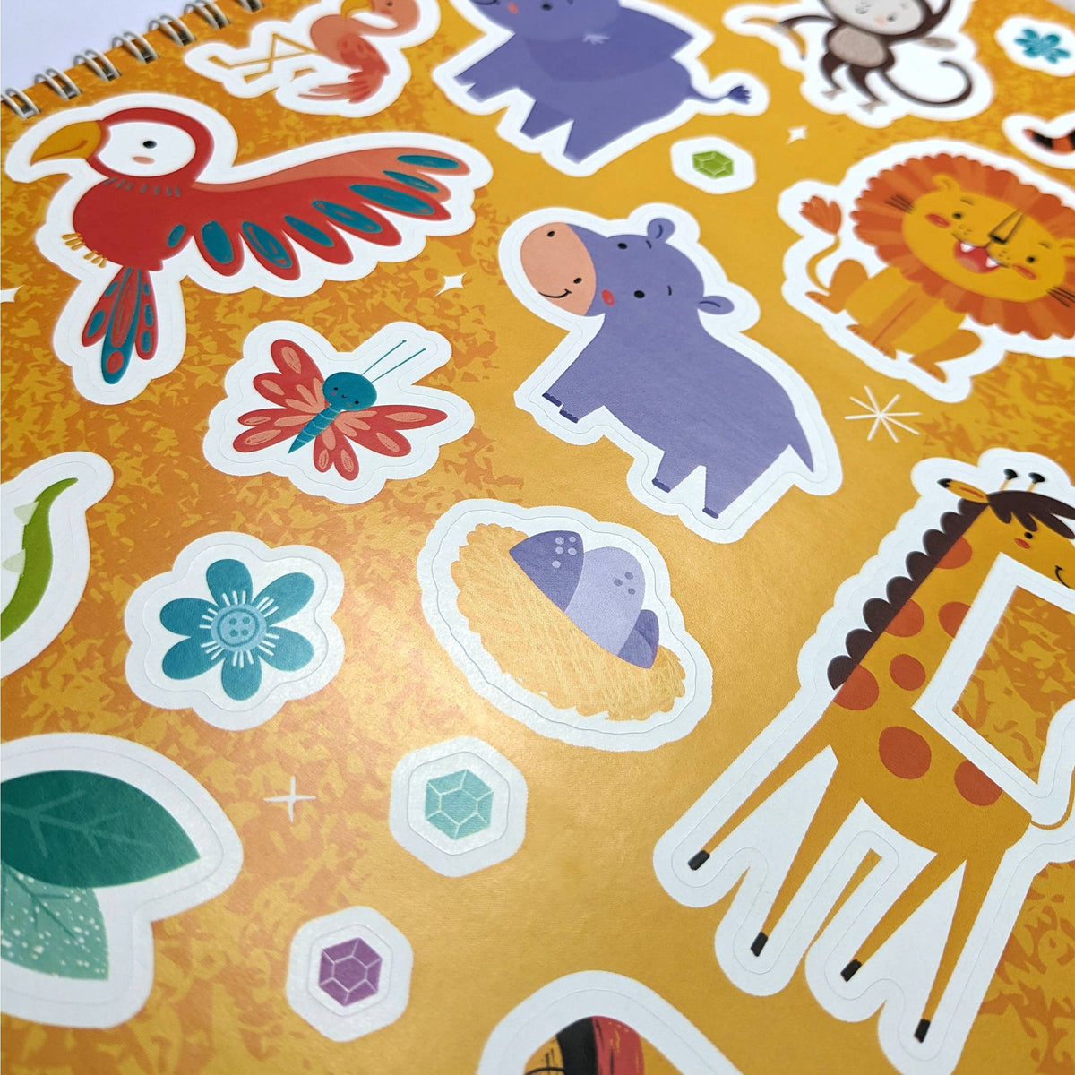Robert Frederick - Gem Art Activity Book - Jungle Animals