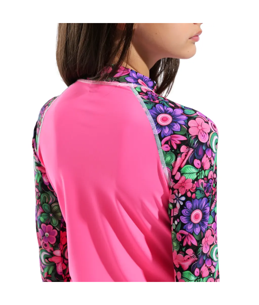 Arena Unisex Jr. Rash Vest Long Sleeve Allover