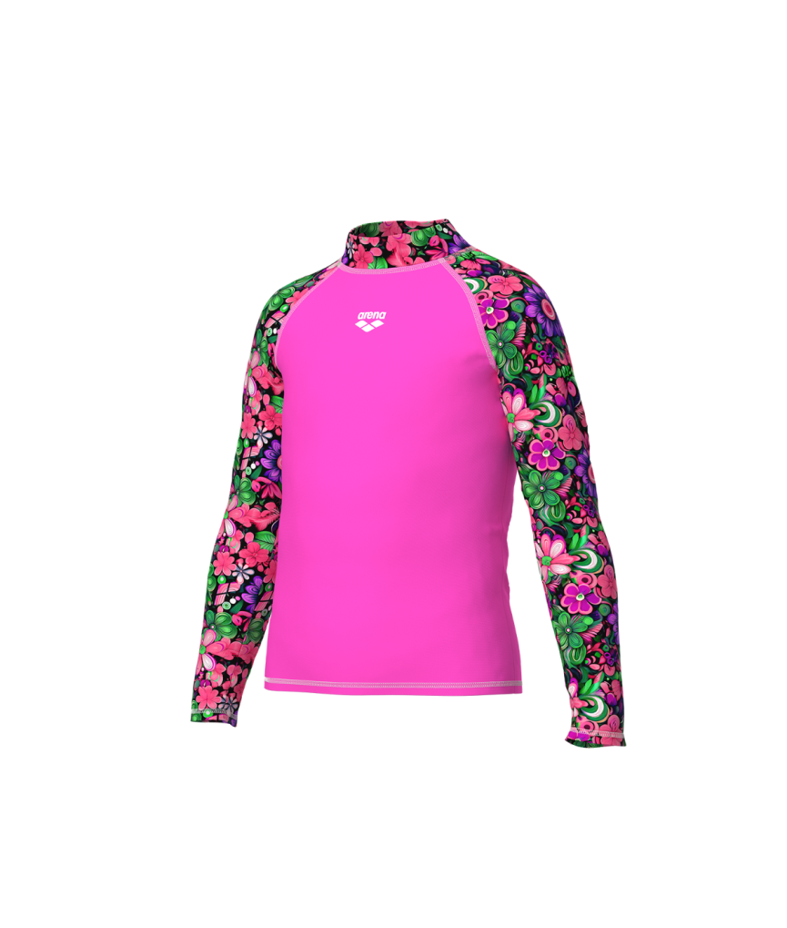 Arena Unisex Jr. Rash Vest Long Sleeve Allover