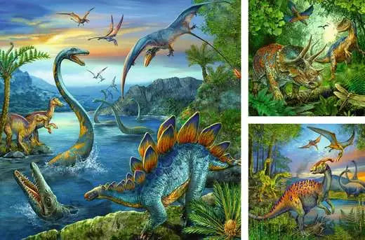 Ravensburger - Dinosaur Fascination 3 x 49 pc Puzzle