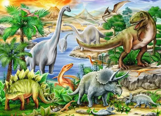 Ravensburger - Children’s Jigsaw Puzzle Prehistoric Life - 60 Pieces Puzzle