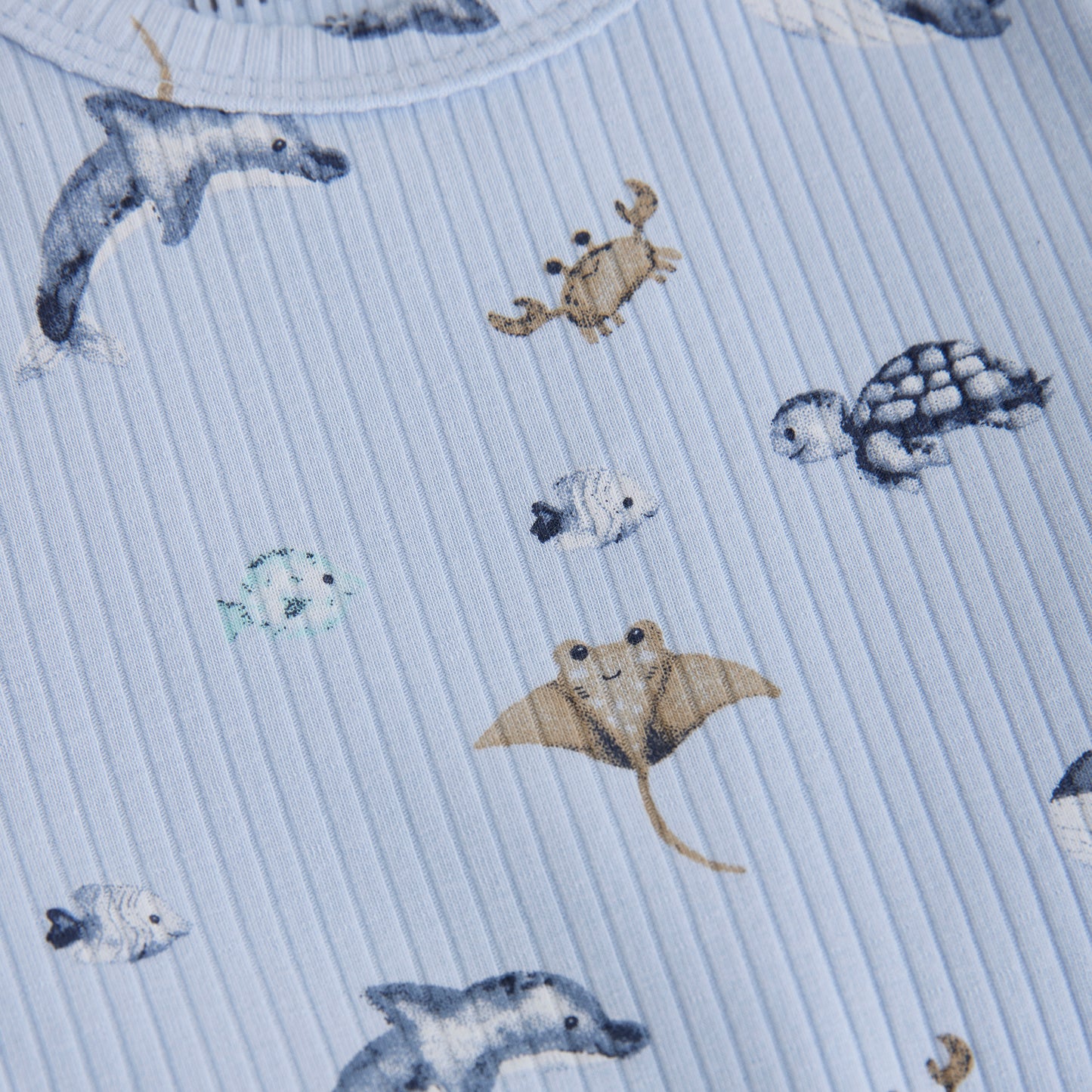 Minymo Suit SS All Over Print Rib - 3 Months