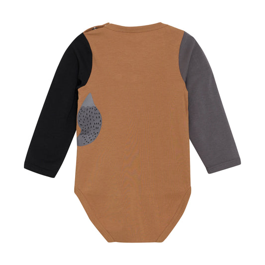 Minymo - Long Sleeve Squirrel Bodysuit - 3 Months