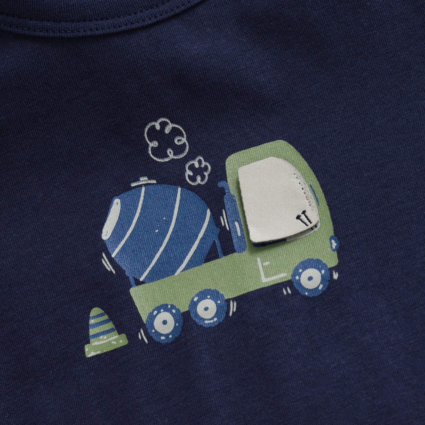 Minymo - Long Sleeve 3D Cement Truck Shirt -3 Months