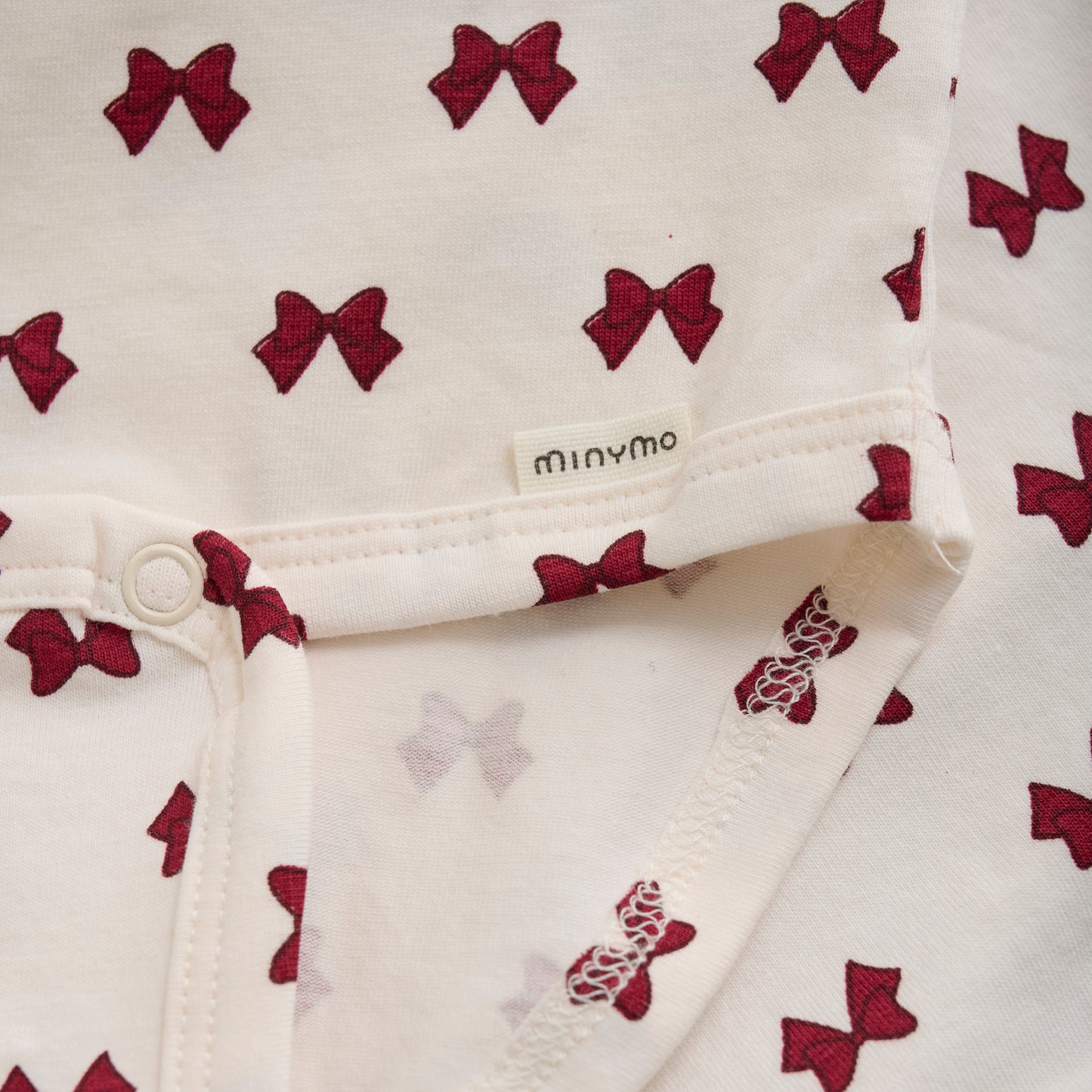 Minymo - Bows on Cream Onesie - 3M
