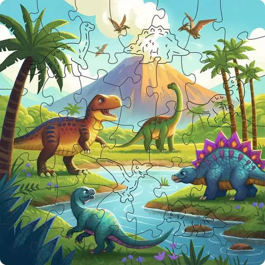 Ravensburger - Wooden Puzzle: Dinosaurs 44 pcs