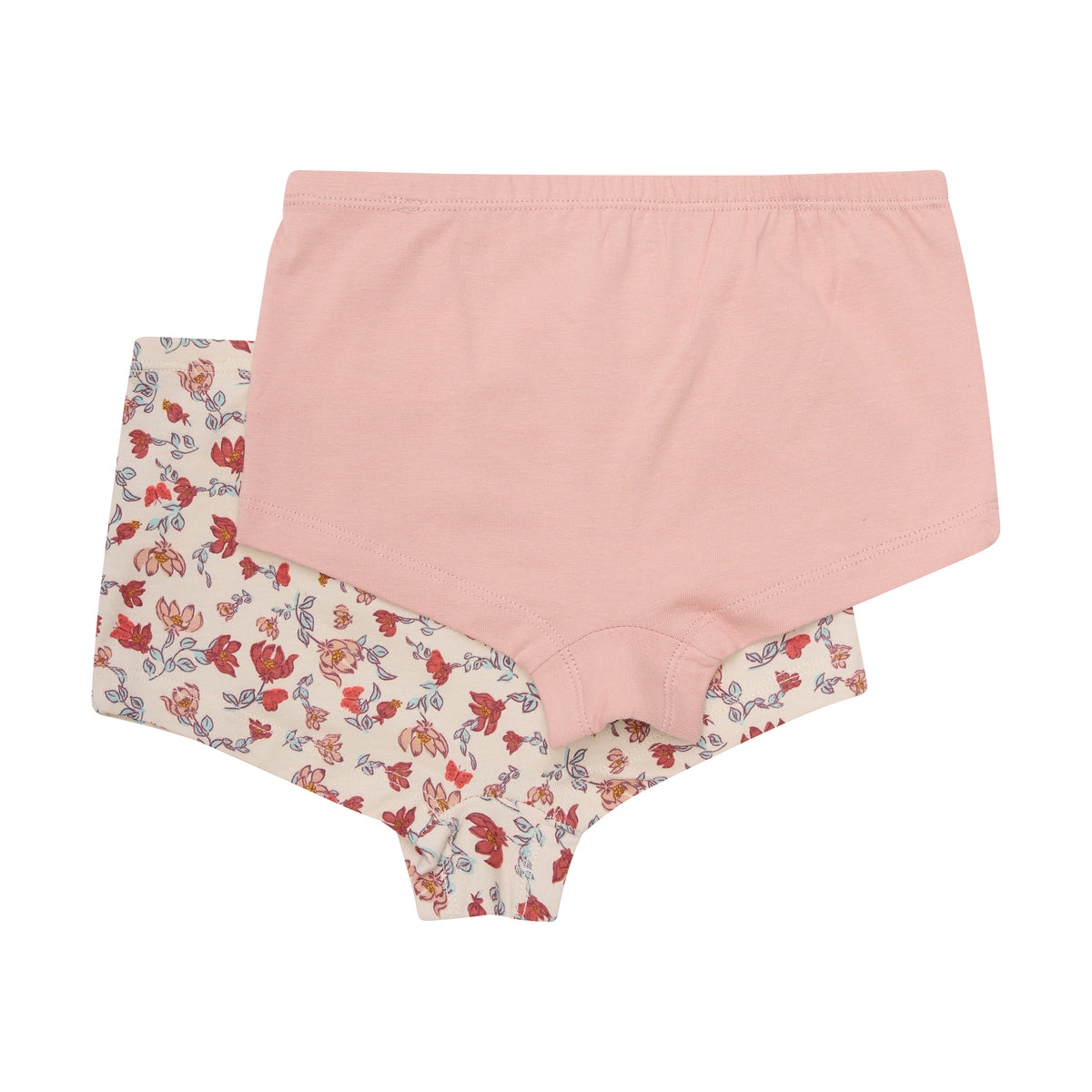 Minymo Girl's Briefs Underwear Sandshell Floral 2 pack