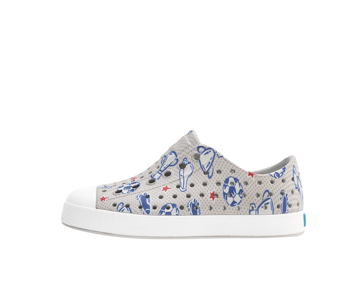Native Shoes Jefferson Kids' Classic Slip-On Sneaker – Lightweight, Washable EVA | Fun Prints