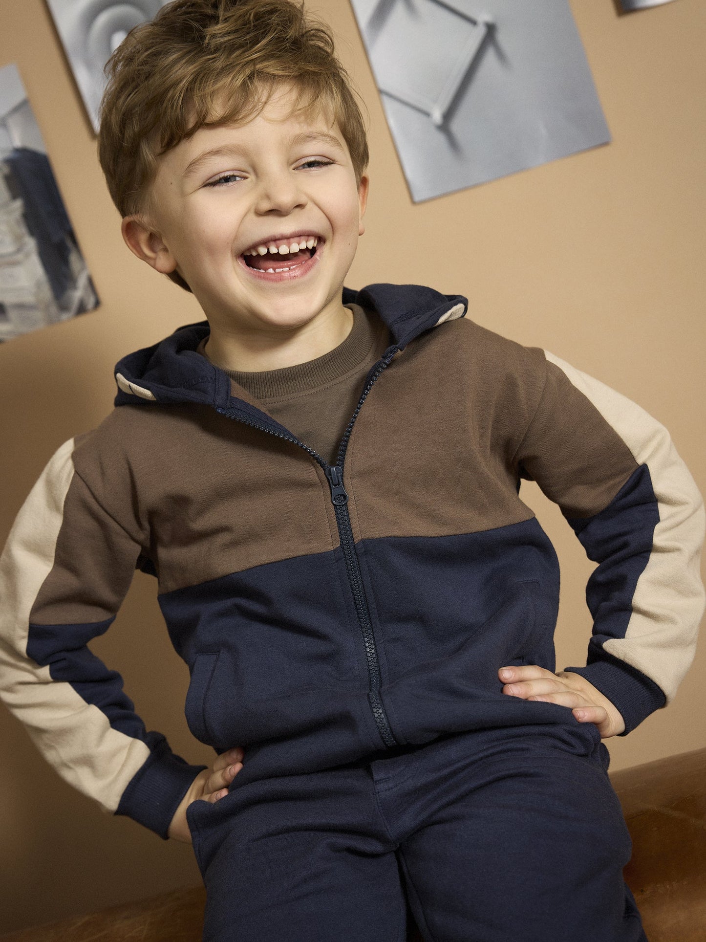 Minymo - Cardigan LS Sweat Shirt Dark Navy - 5Y