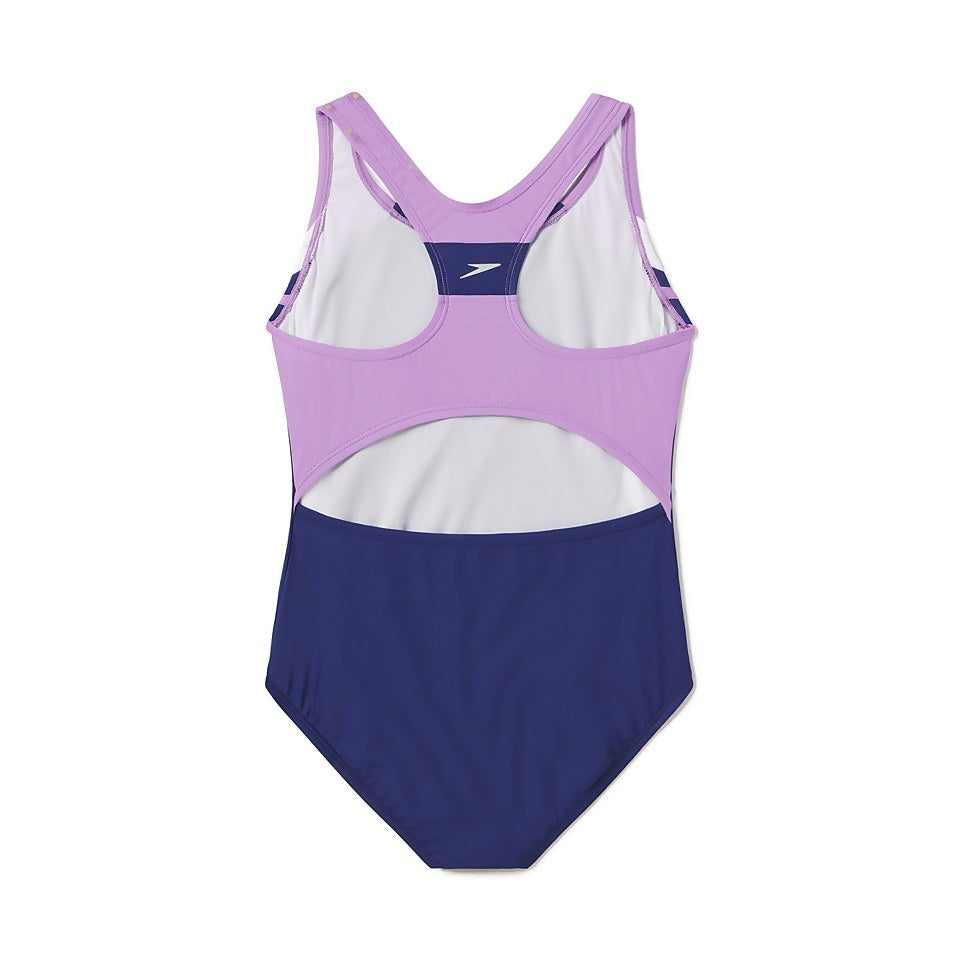 Speedo - Girl's Infinity Splice One Piece Purple