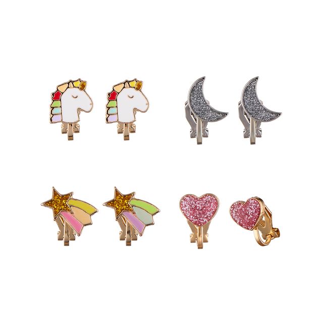 Rockahula Rainbow Unicorn Clip On Earrings