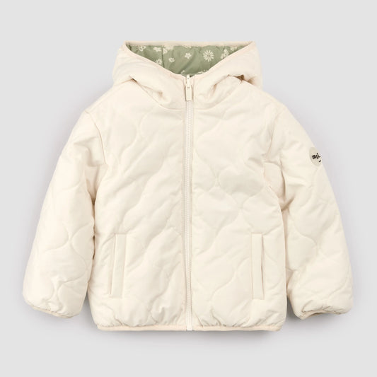 Miles The Label - Sage Floral Print on Birch Reversible Jacket