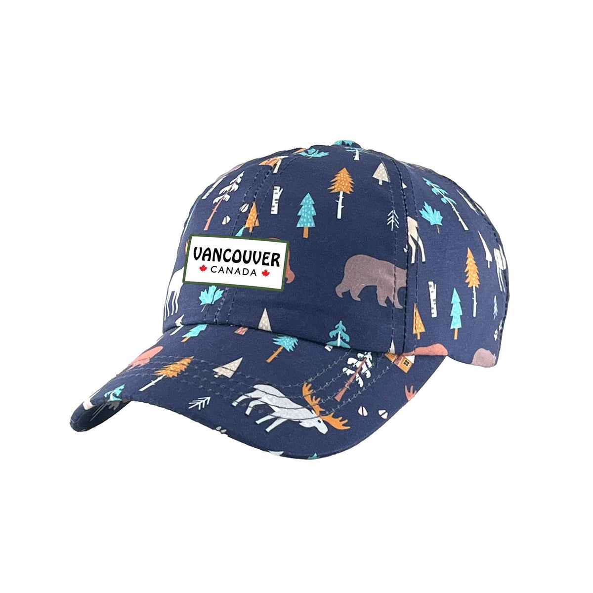 Kids Vancouver Forest Wildlife Baseball Cap