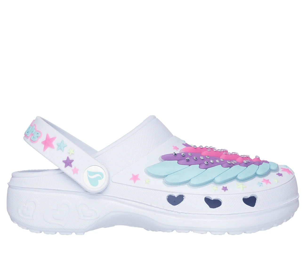 Skechers Foamies: Sweetheart - Wing Stars White