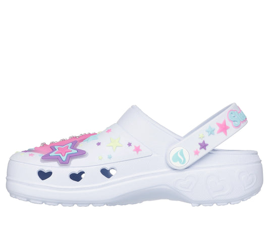 Skechers Foamies: Sweetheart - Wing Stars White