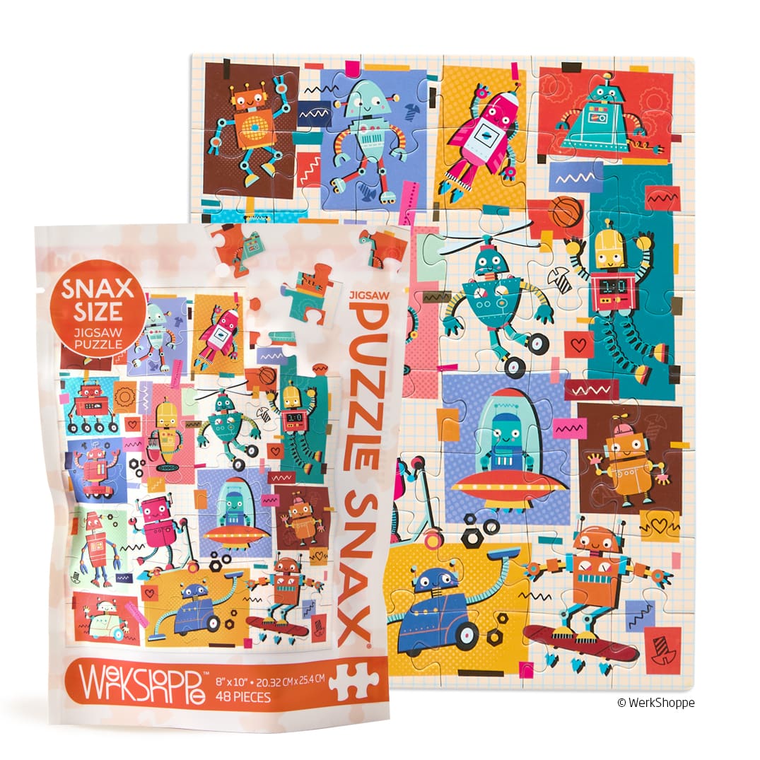 Werkshoppe 48 pc Puzzle Snax Robots Puzzle
