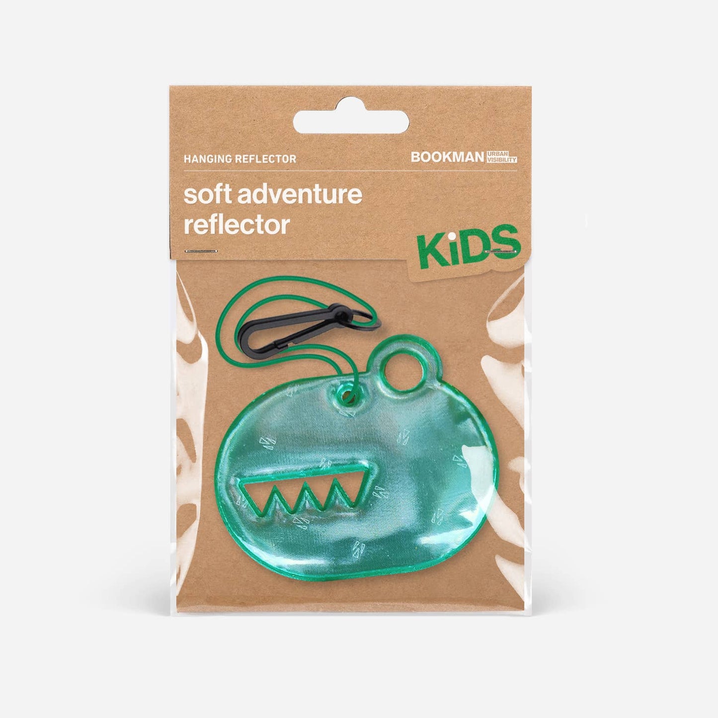 Bookman Urban Visibility - Hanging Reflectors Dinosaur Green - Kids