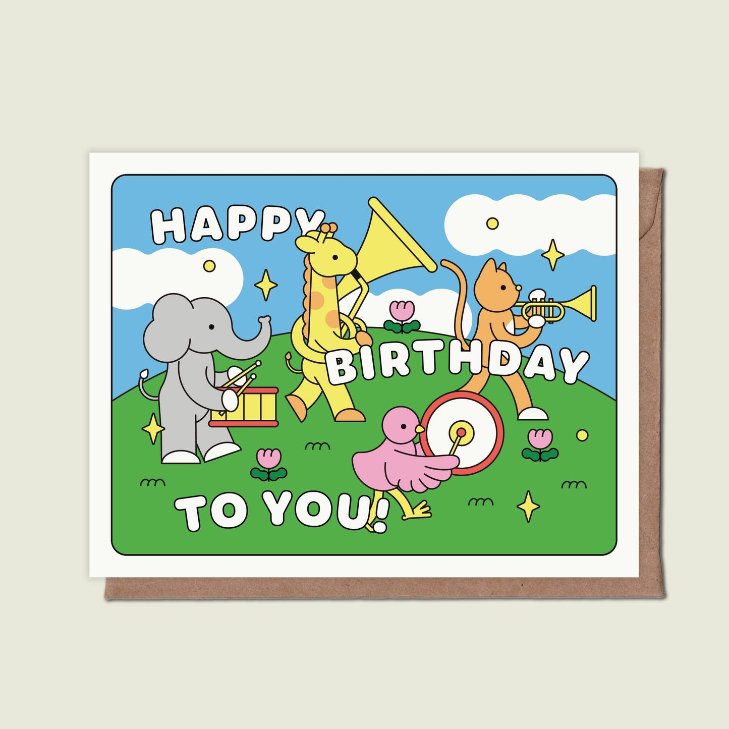 Épée Lapin Studio - Happy Birthday To You Parade Greeting Card