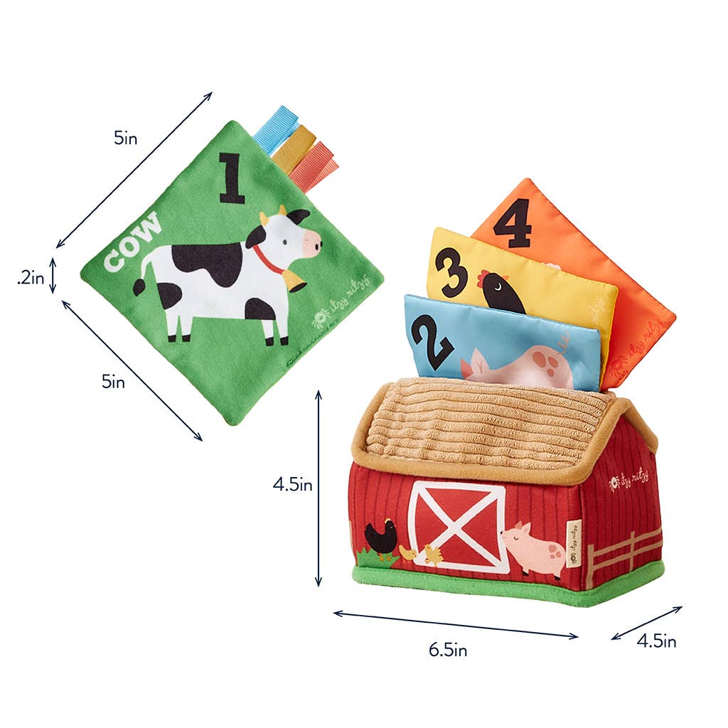 Itzy Ritzy - Itzy Sensory Scarves: Farm Barn