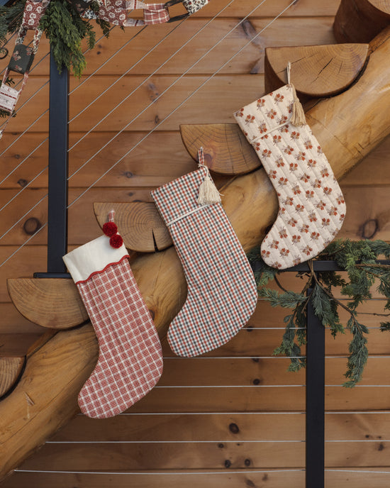 Rylee + Cru Noel Stocking Ruby Plaid
