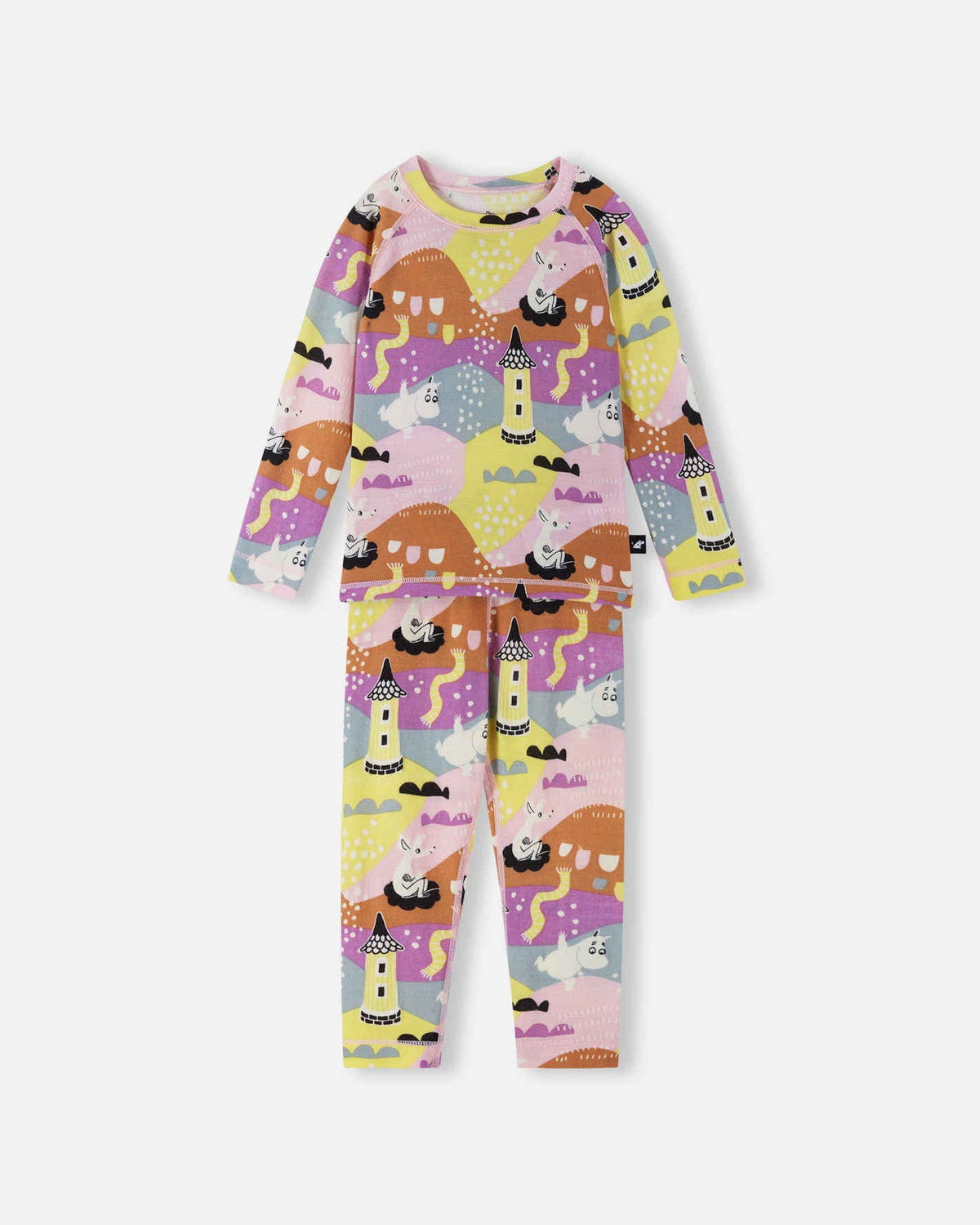 Reima Wool & Bamboo Thermal Set, Moomin Trivsam, Pale Rose by REIMA