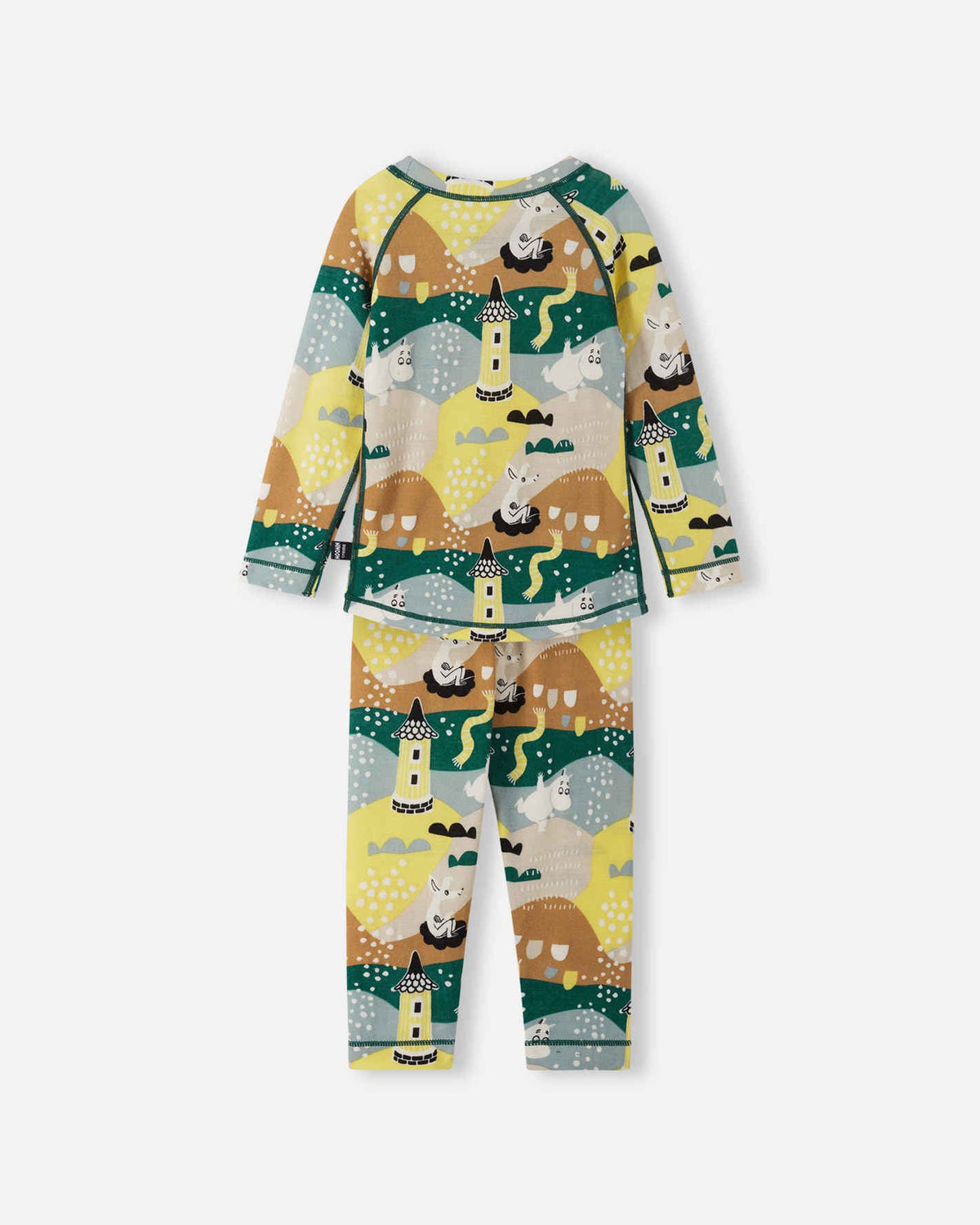 Reima Wool & Bamboo Thermal Set, Moomin Trivsam, Deeper Green – Additional View 1