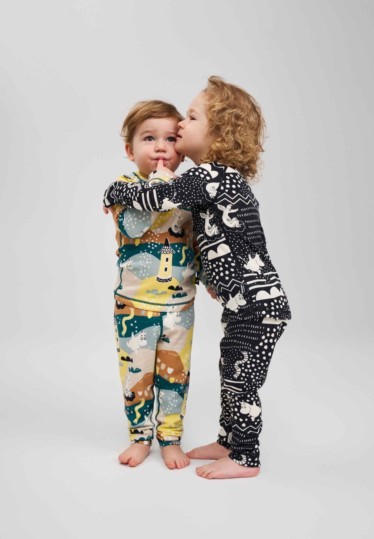 Reima Wool & Bamboo Thermal Set, Moomin Trivsam, Deeper Green – Back View