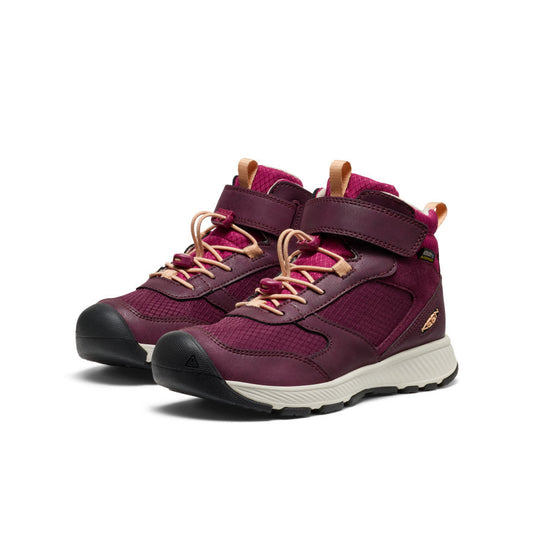 Keen - Skua Waterproof Boot - Big Kids - Beaujolais/Peach Fuzz