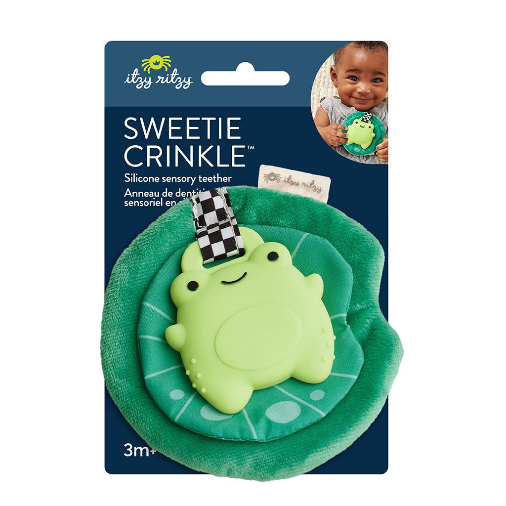 Itzy Ritzy - Sweetie Crinkle: Frog Silicone Teether