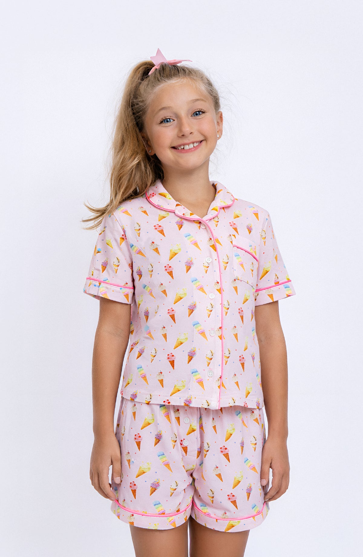Preppy Goose - 2-piece Short Sleeve Jersey PJ Set