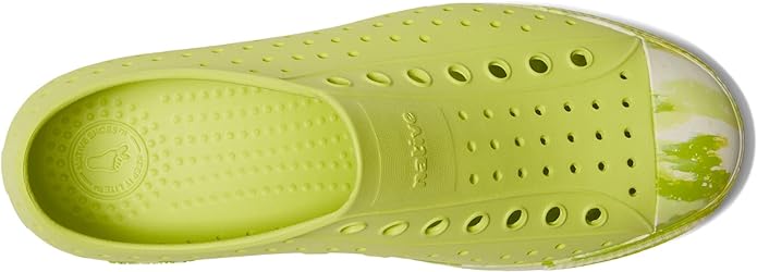 Native Shoes - Jefferson Slip On - Marbled Celery Green – Detail View