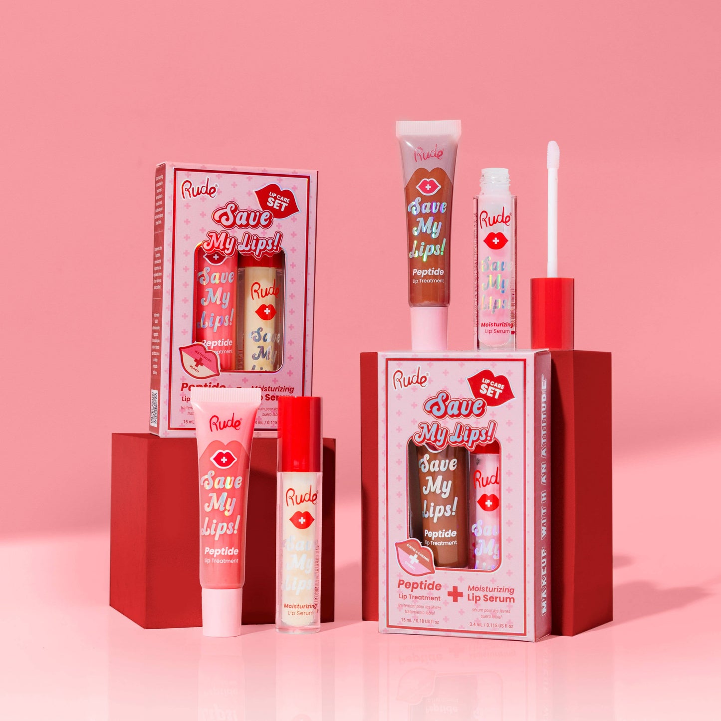 Rude Cosmetics - Save My Lips Combo Lip Care Set