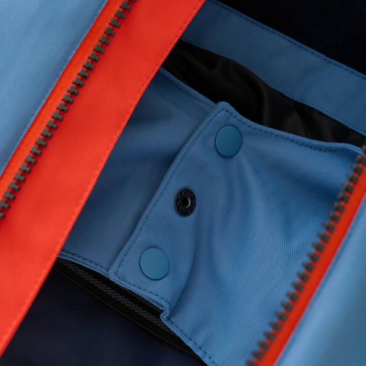 Color Kids Ski Jacket - Colorblock Orange - 6Y