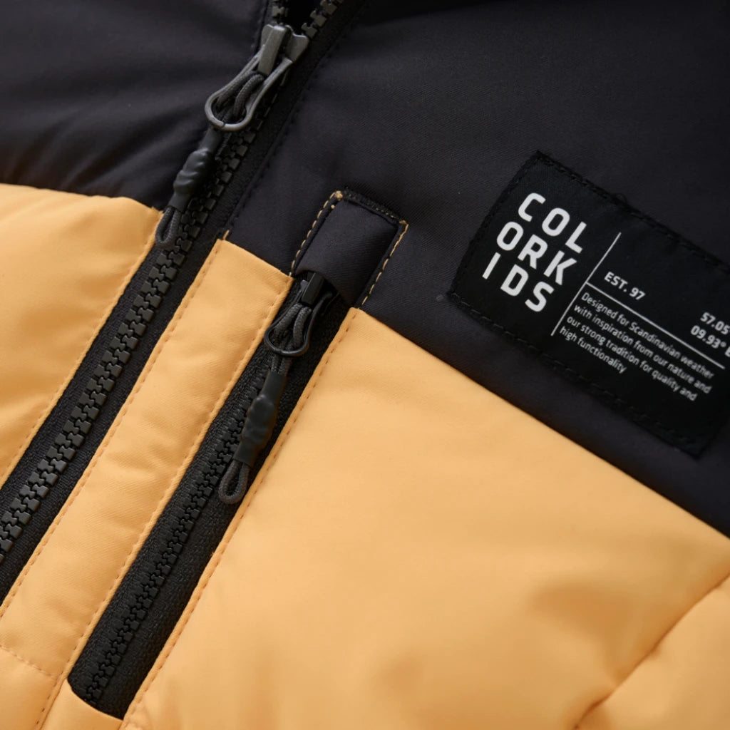 Color Kids Puffer Girls Skiing Jacket - Chamois - 6Y