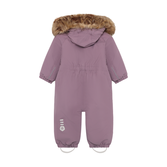 Color Kids Coverall with Fake Fur