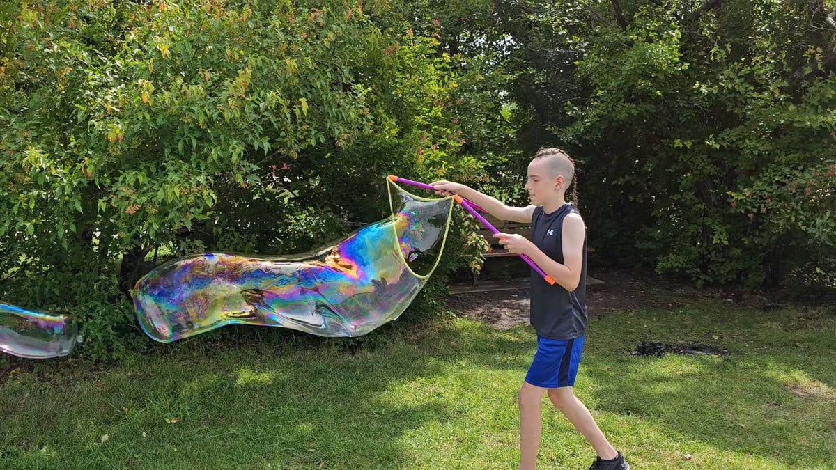Wishbone Products - Giant Bubble Wand Kit with 16oz solution