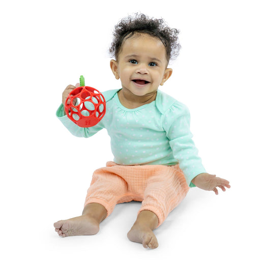 BRIGHT STARTS - Hold My Own Easy-Grasp Teether Toy - Apple