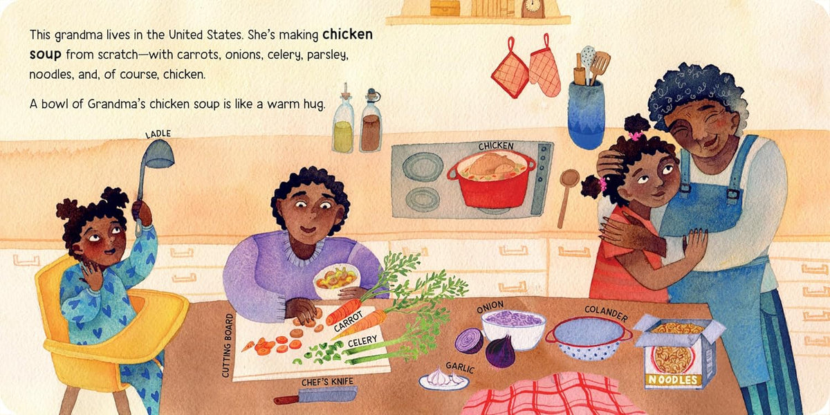 When Grandmas Cook Board Book