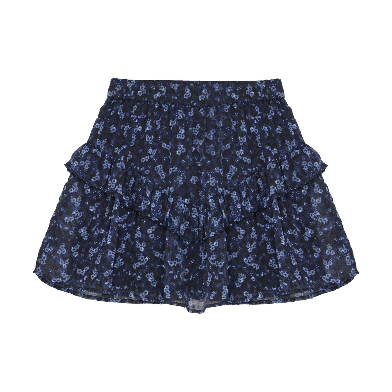 SE - Creamie Kid Girl Skirt Flower Dobby Navy - 8Y(128)