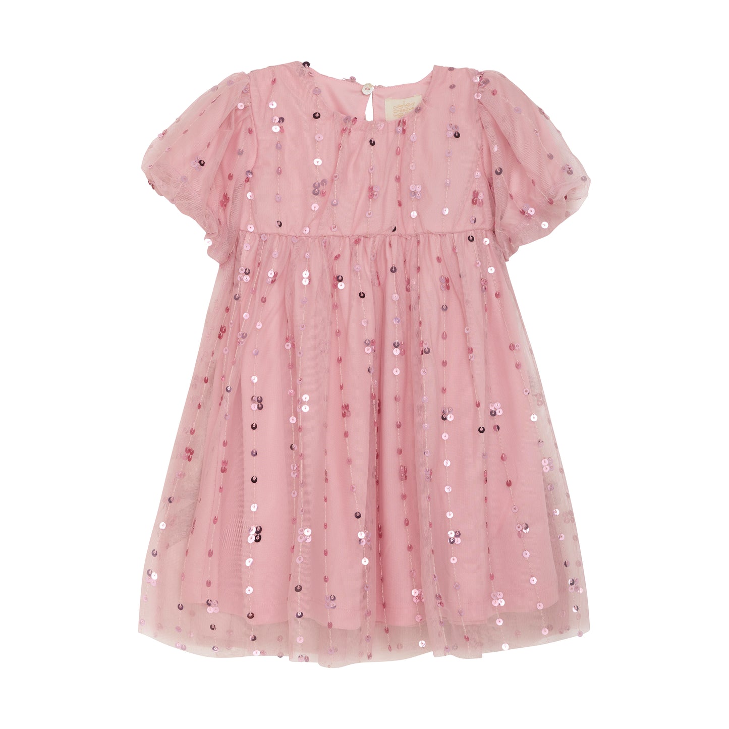 Creamie Dress Mesh Sequins