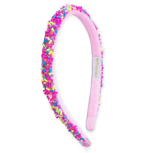 Frog Sac - Thin Sprinkle Headband - Non Slip Hair Accessories for Kids