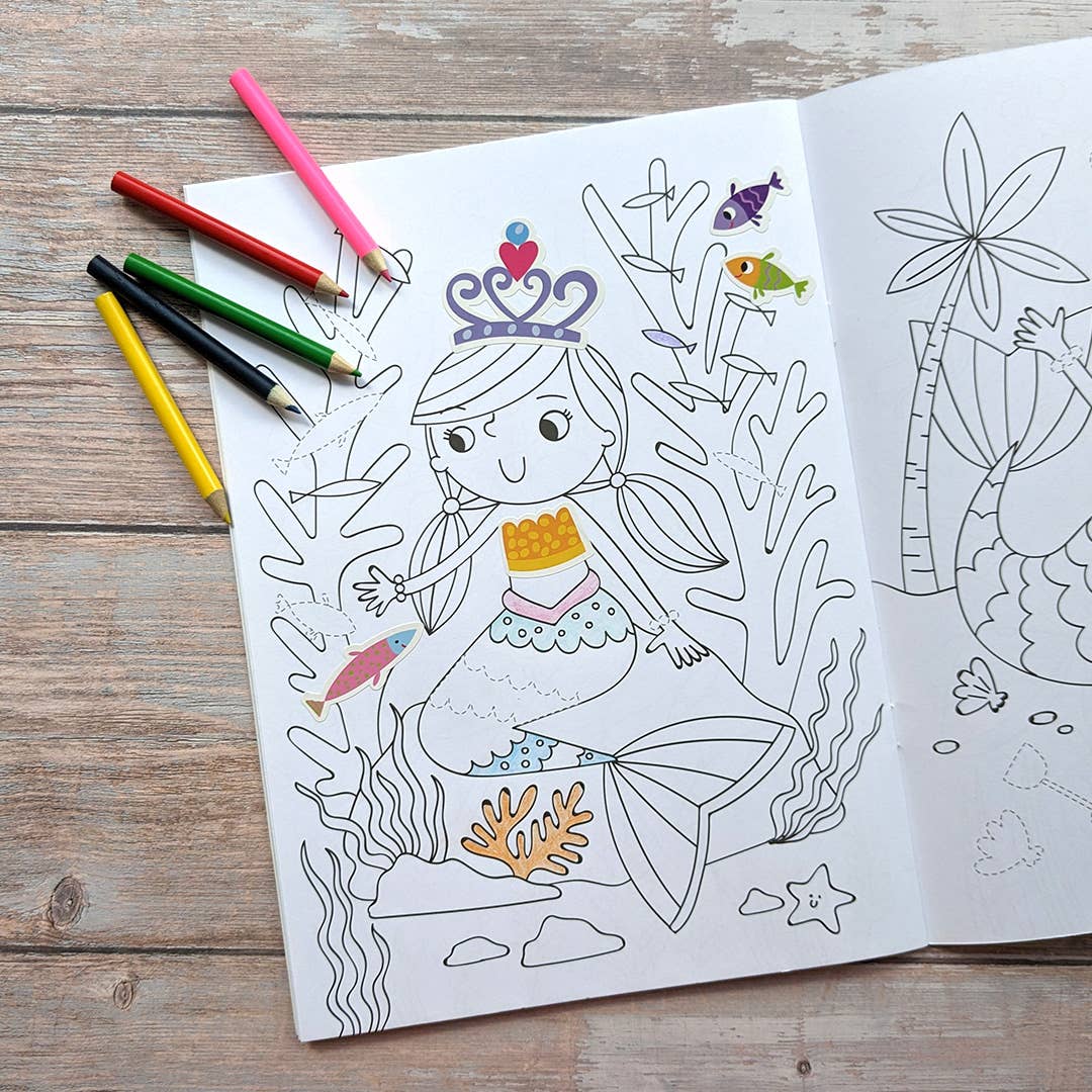 Robert Frederick - Dress Me Up Colouring And Activity Book - Mermaids