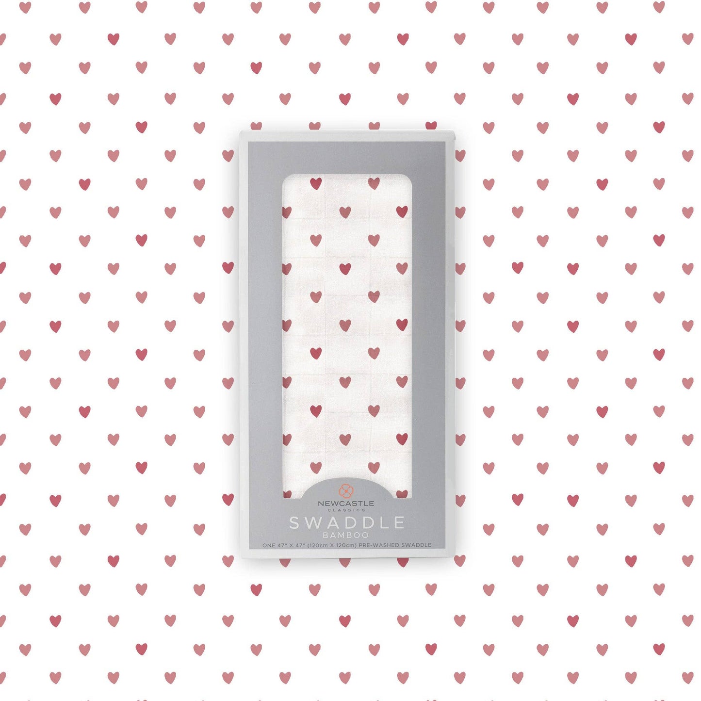 Newcastle Classics - Two Hearts Bamboo Swaddle