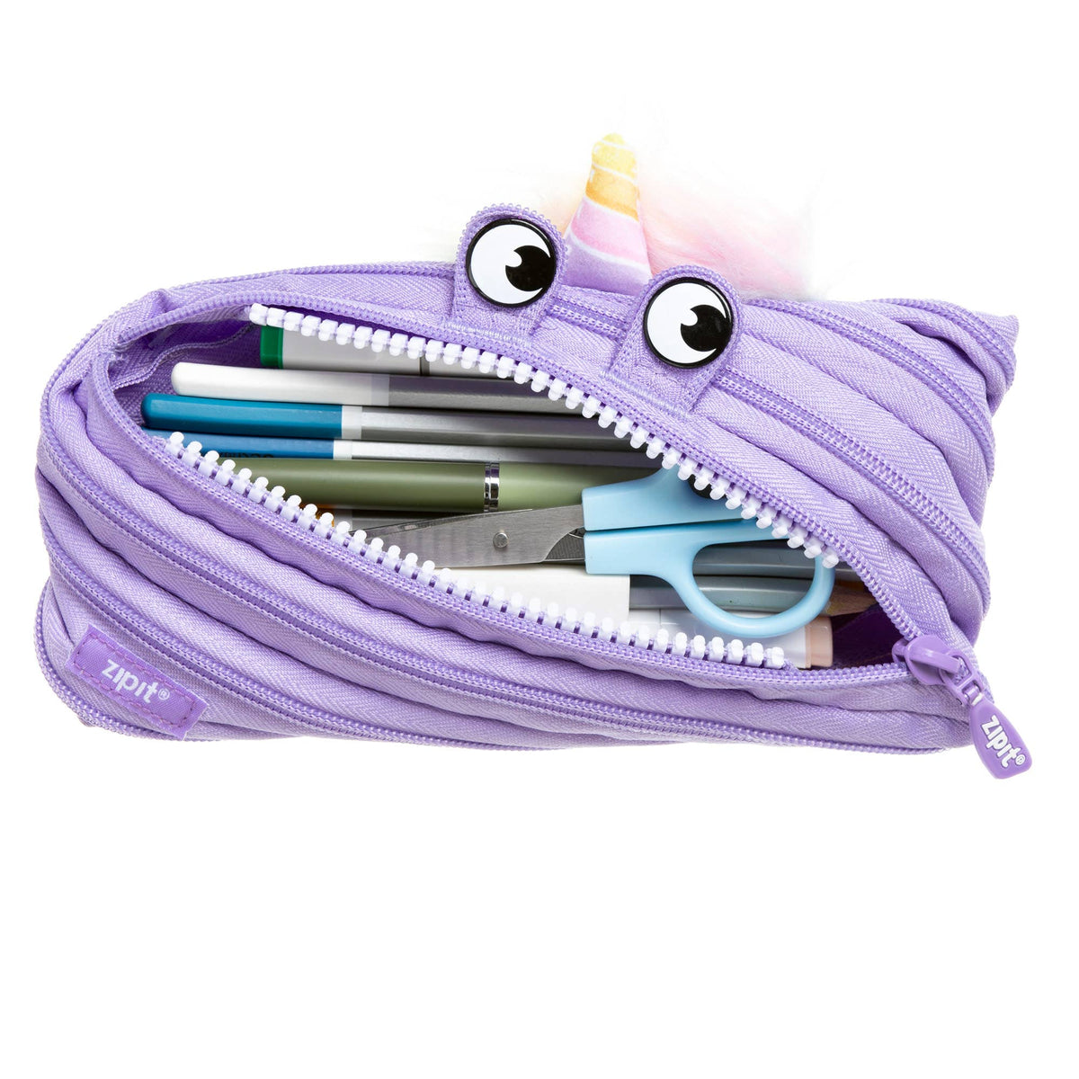 ZIPIT - ZIPIT Unicorn Pencil Case, Purple