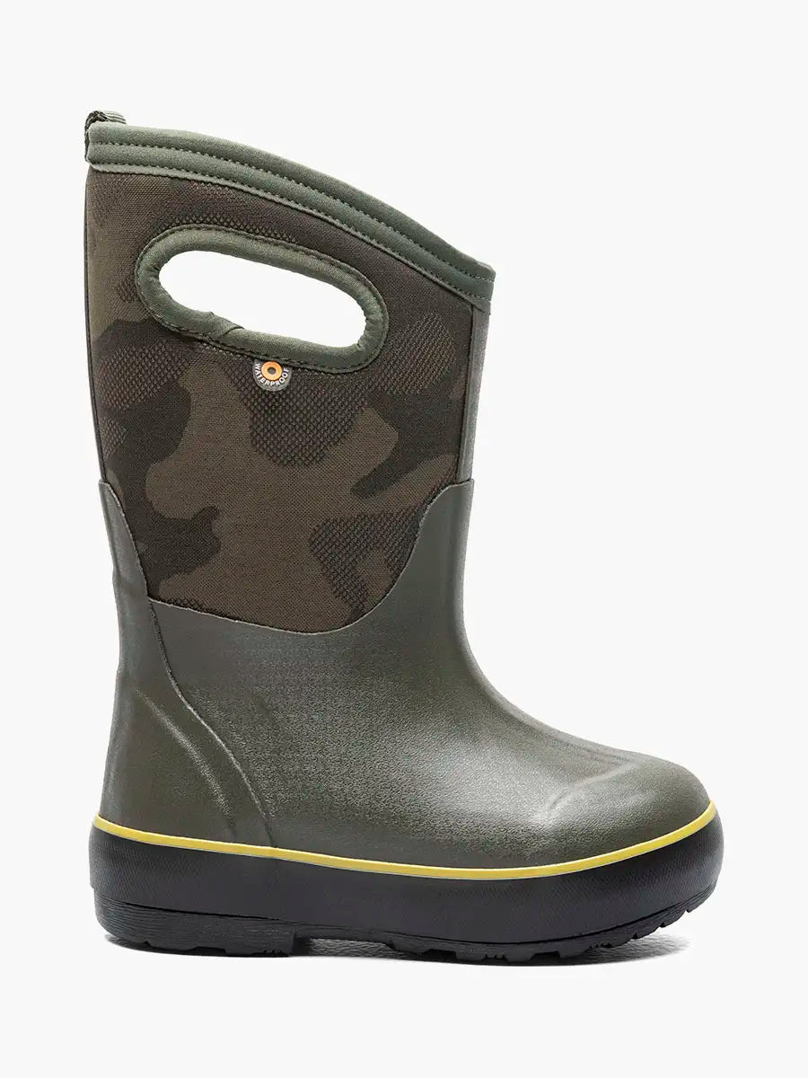 BOGS Kids' Classic Insulated Rain Boot - Tonal Camo — waterproof, insulated, children's boots — alternate view