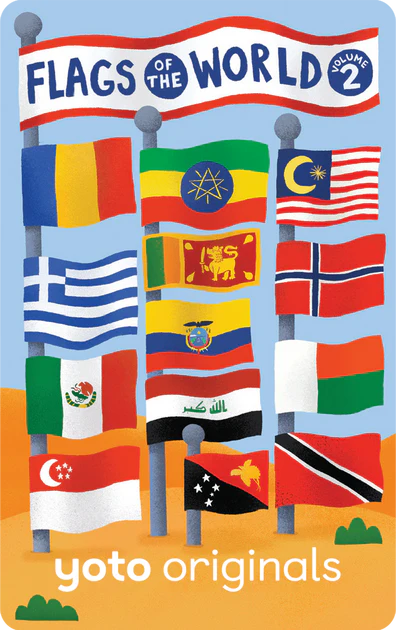 Yoto Card: Flags of the World – Volume 2 | 50 More Flags & Country Facts | Ages 5–10