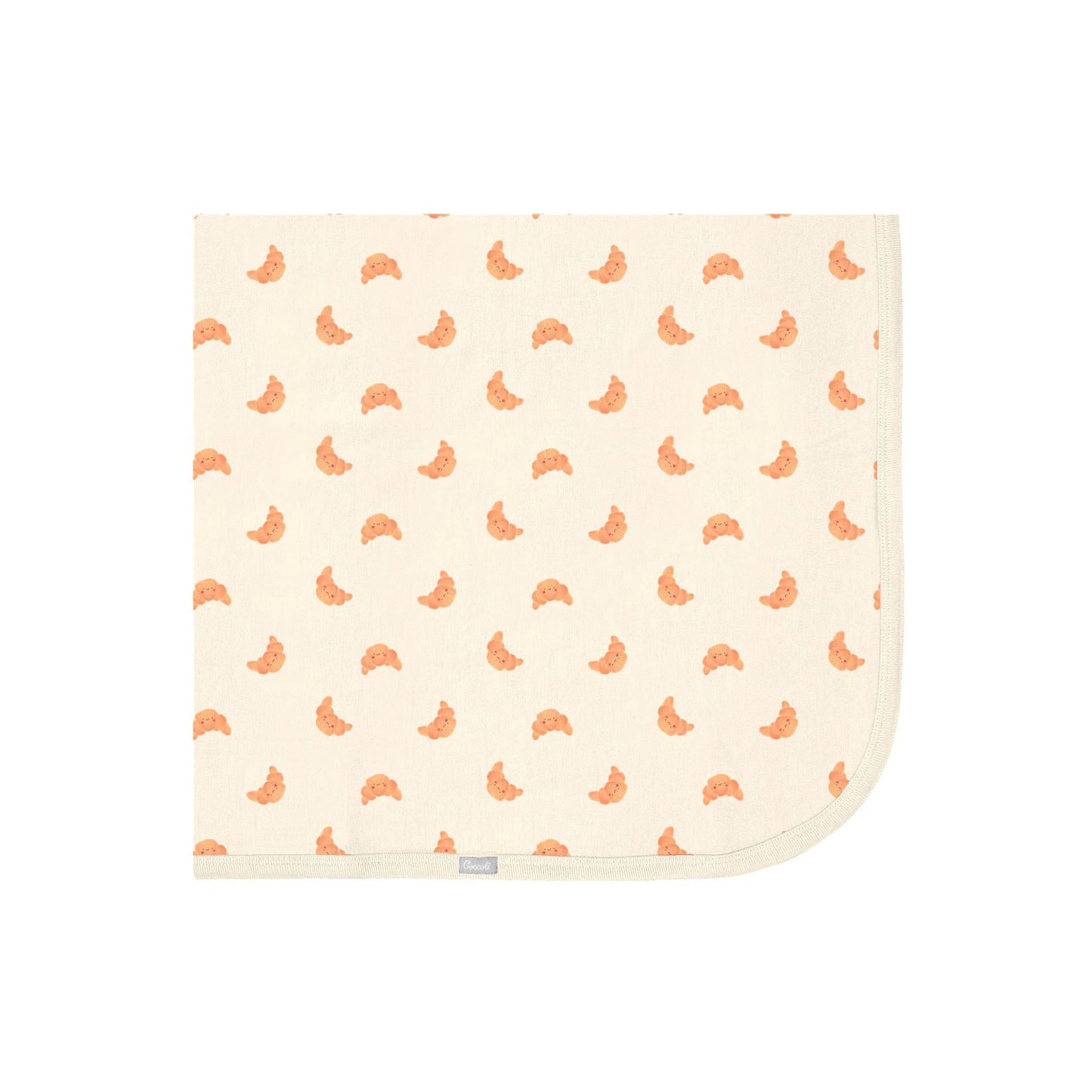 Coccoli Modal Swaddle Blanket - Croissant Print - One Size