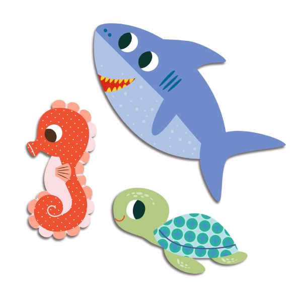 Djeco - Easy-Peal Die Cut Stickers 62pcs