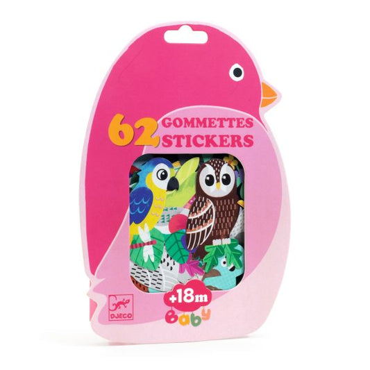 Djeco - Easy-Peal Die Cut Stickers 62pcs
