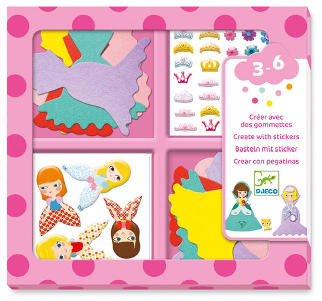 Djeco - Felt Character Decoration Art Activity